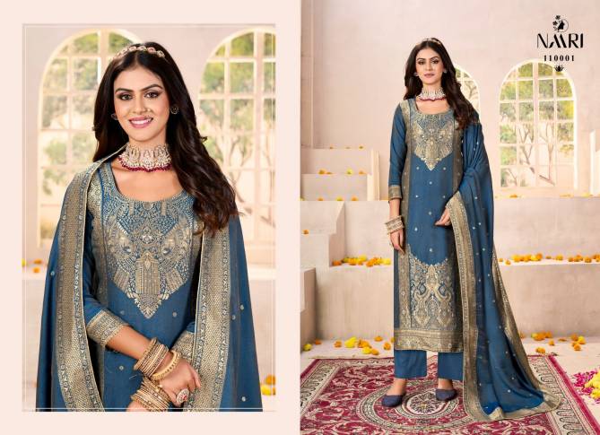 Gul Raas By Naari Viscose Pashmina jacquard Salwar Kameez Wholesale Price In Surat